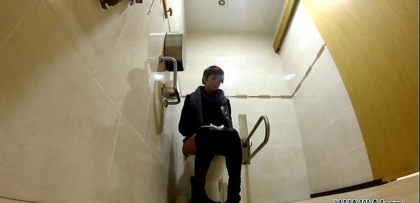  Spanish Gal Finds a Hidden Cam in the Toilet and Fucks Its Owner